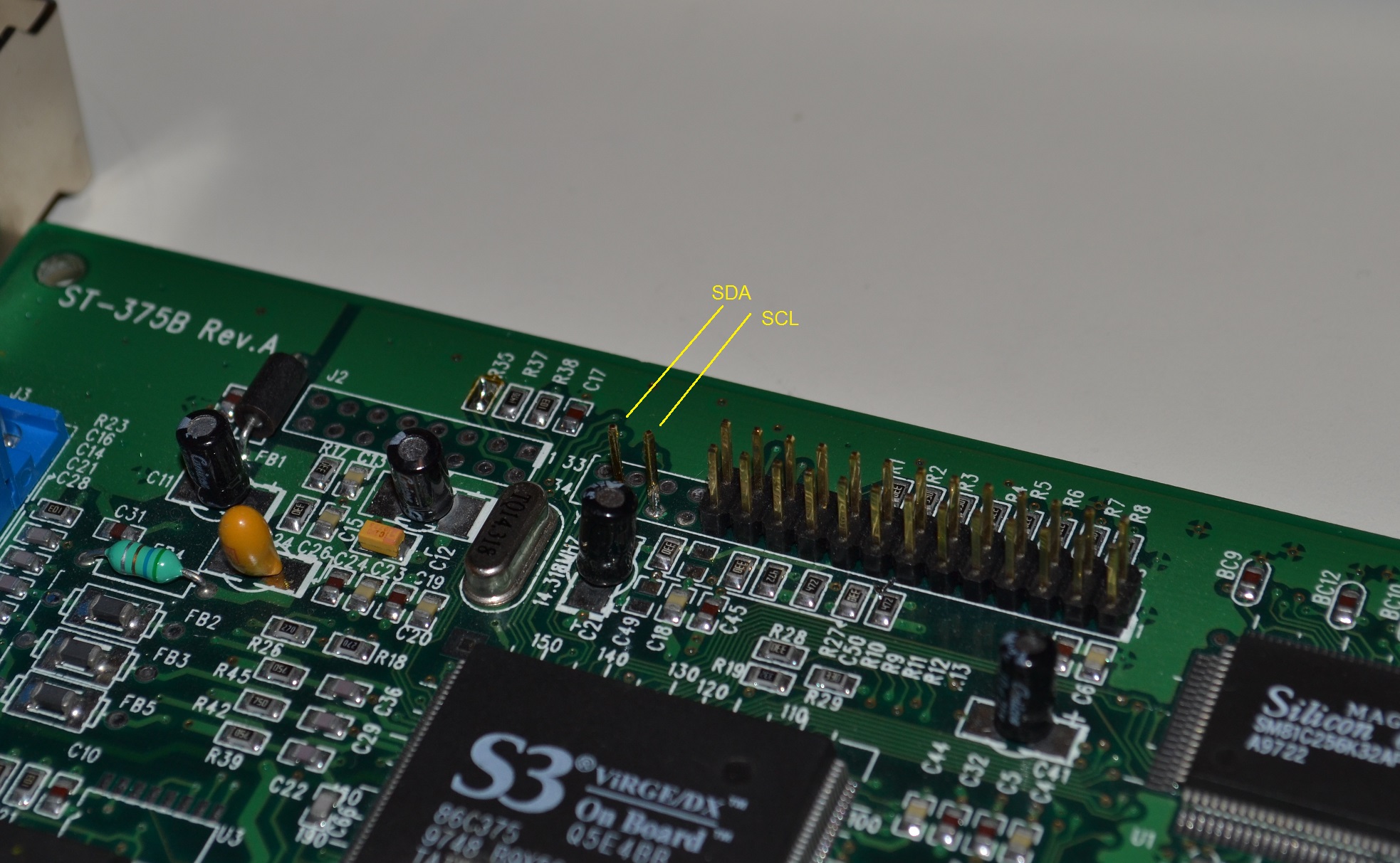 ST-375B I2C PINS